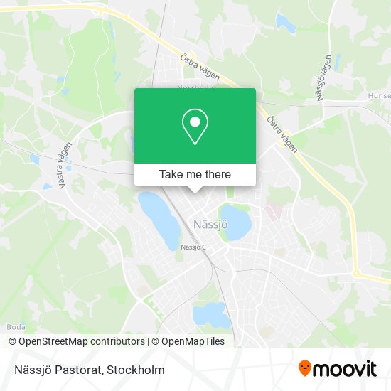 Nässjö Pastorat map