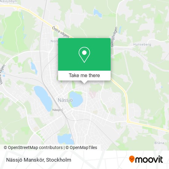 Nässjö Manskör map