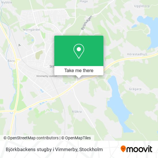 Björkbackens stugby i Vimmerby map