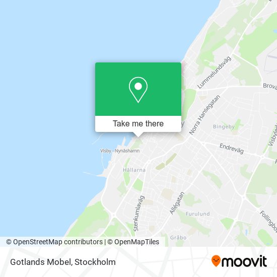 Gotlands Mobel map