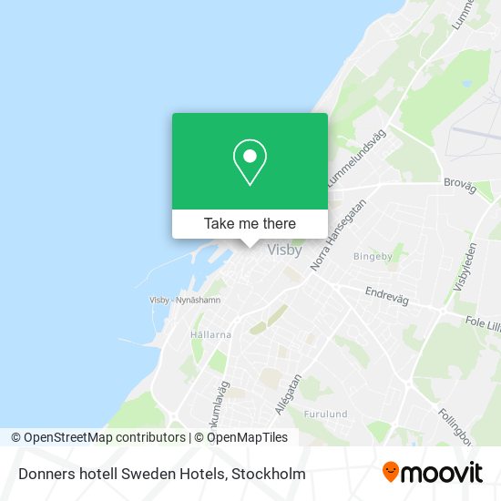 Donners hotell Sweden Hotels map