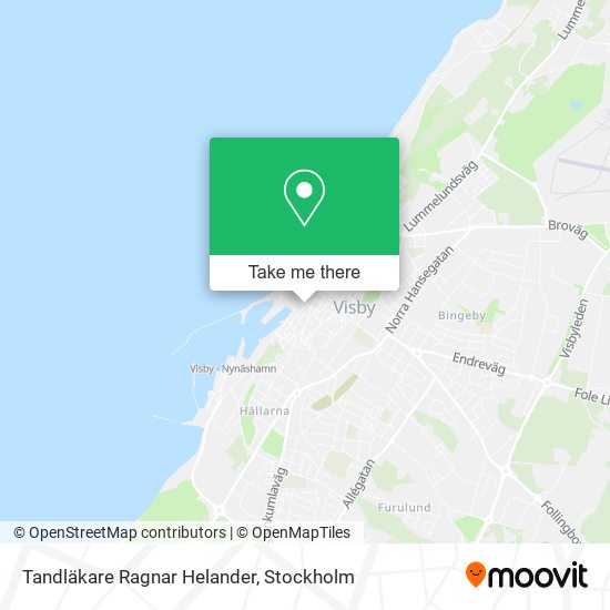 Tandläkare Ragnar Helander map