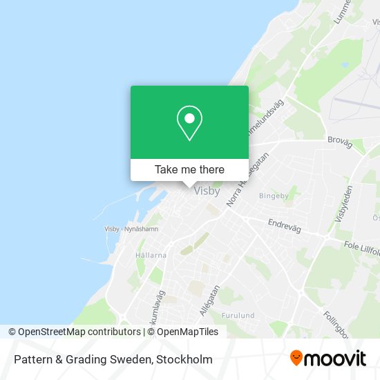 Pattern & Grading Sweden map