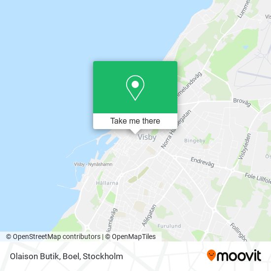 Olaison Butik, Boel map