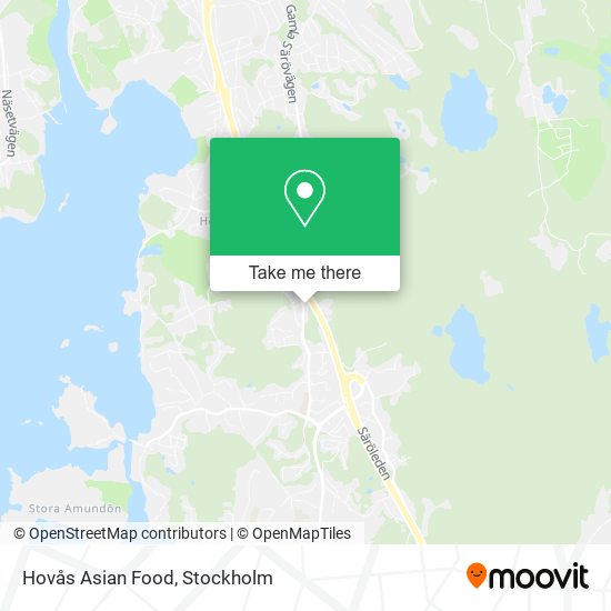 Hovås Asian Food map