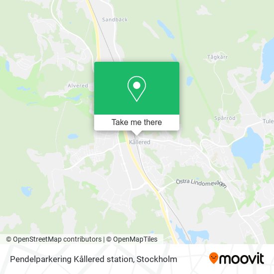 Pendelparkering Kållered station map