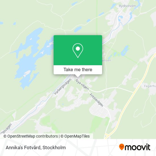 Annika's Fotvård map
