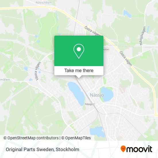 Original Parts Sweden map
