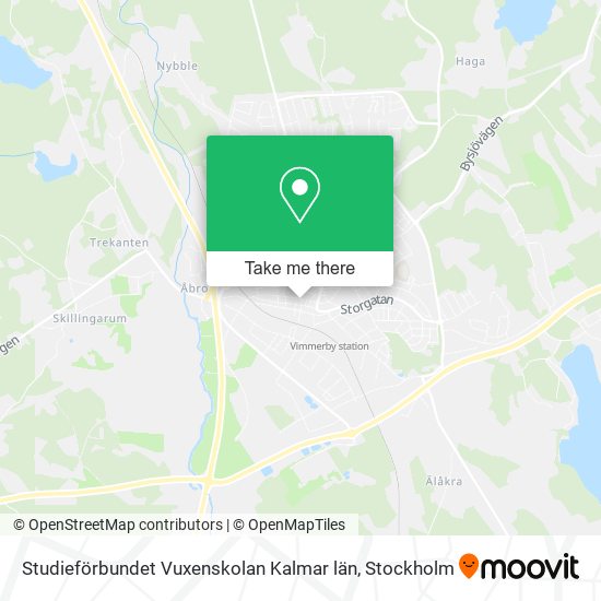 Studieförbundet Vuxenskolan Kalmar län map