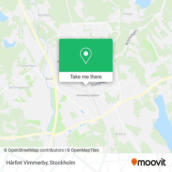 Hårfint Vimmerby map