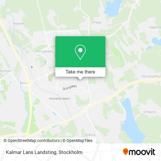 Kalmar Lans Landsting map