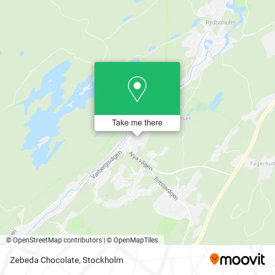 Zebeda Chocolate map