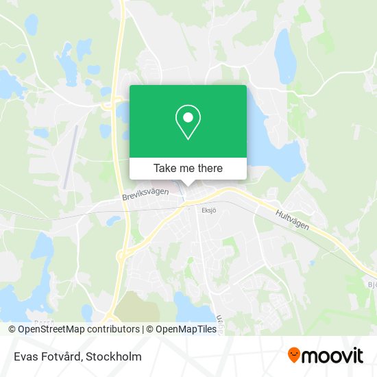 Evas Fotvård map