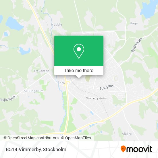 B514 Vimmerby map