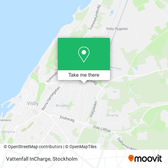 Vattenfall InCharge map