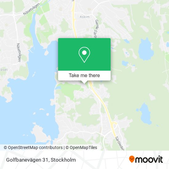 Golfbanevägen 31 map