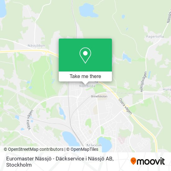 Euromaster Nässjö - Däckservice i Nässjö AB map