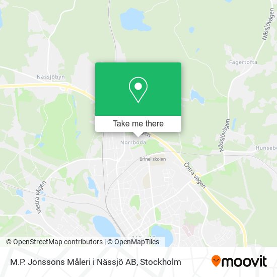 M.P. Jonssons Måleri i Nässjö AB map