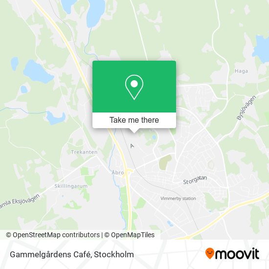 Gammelgårdens Café map