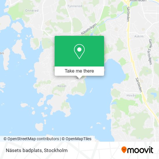 Näsets badplats map