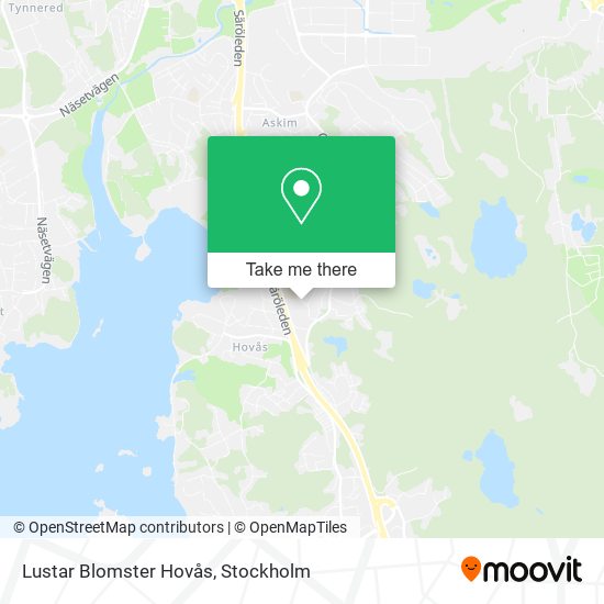 Lustar Blomster Hovås map
