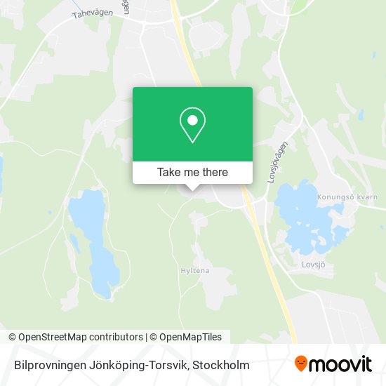 Bilprovningen Jönköping-Torsvik map