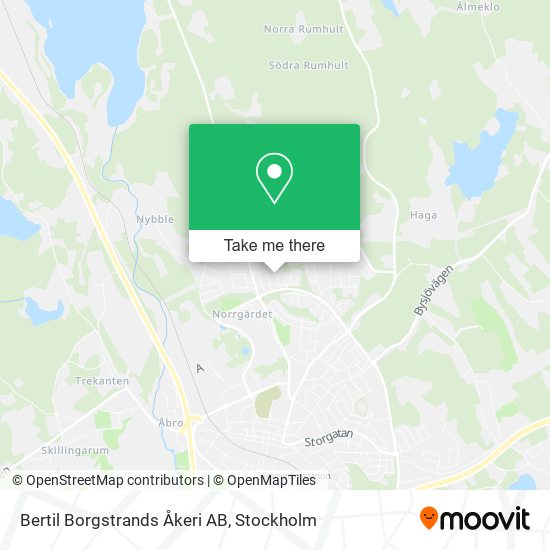 Bertil Borgstrands Åkeri AB map