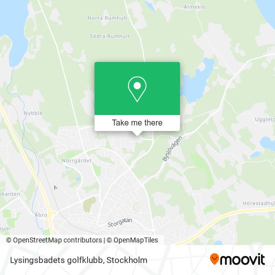 Lysingsbadets golfklubb map