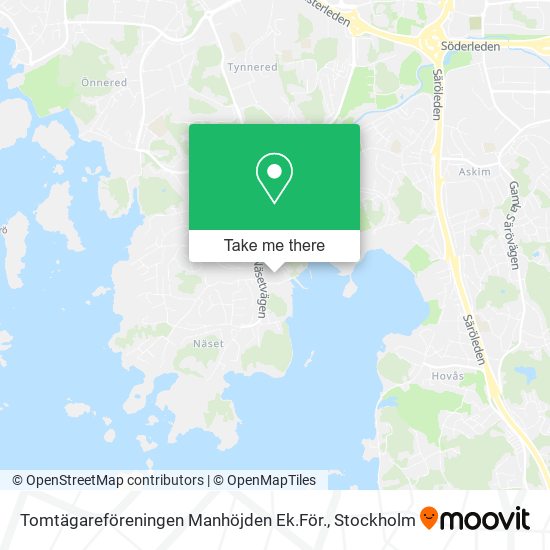 Tomtägareföreningen Manhöjden Ek.För. map