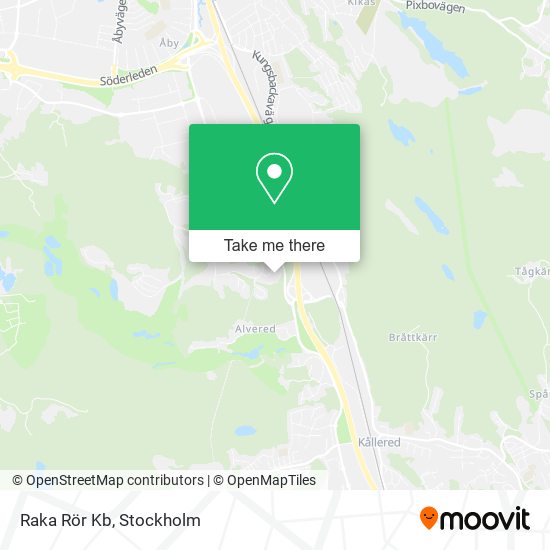 Raka Rör Kb map