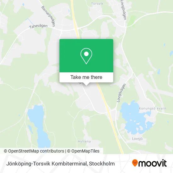 Jönköping-Torsvik Kombiterminal map