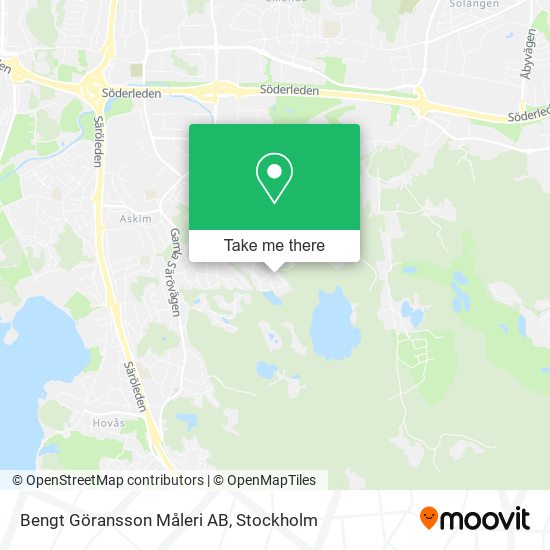 Bengt Göransson Måleri AB map