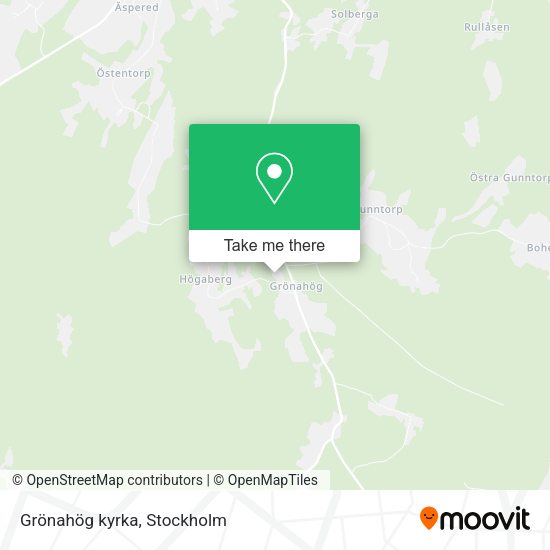 Grönahög kyrka map