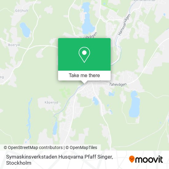 Symaskinsverkstaden Husqvarna Pfaff Singer map