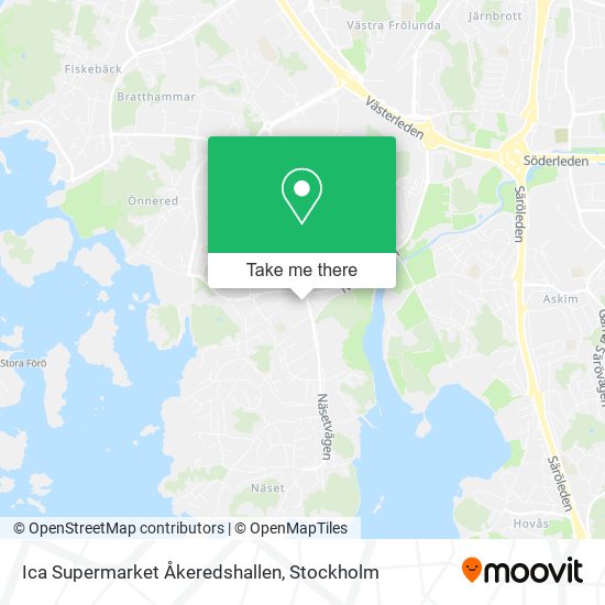 Ica Supermarket Åkeredshallen map