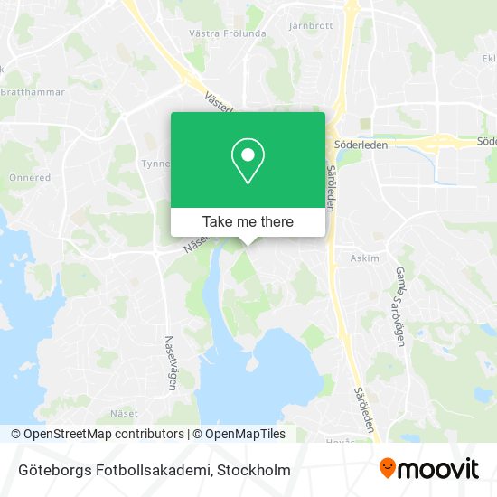 Göteborgs Fotbollsakademi map