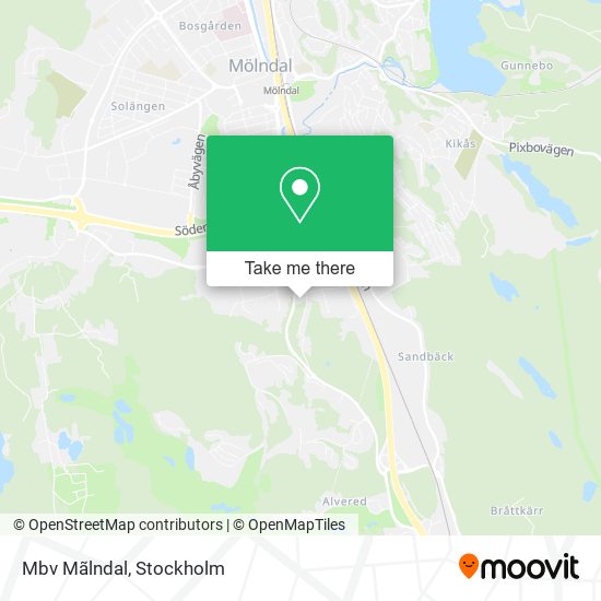 Mbv Mãlndal map