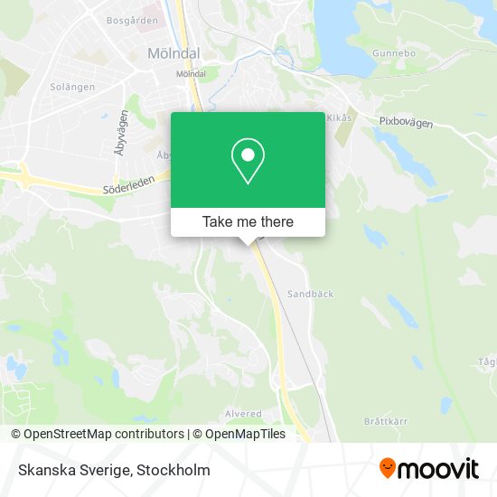 Skanska Sverige map