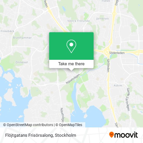 Flöjtgatans Frisörsalong map