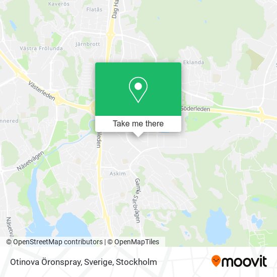 Otinova Öronspray, Sverige map