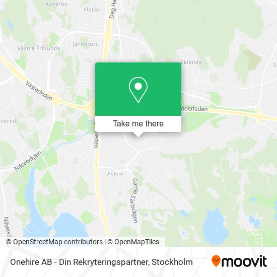 Onehire AB - Din Rekryteringspartner map