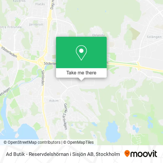 Ad Butik - Reservdelshörnan i Sisjön AB map
