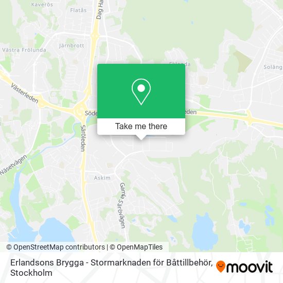 Erlandsons Brygga - Stormarknaden för Båttillbehör map