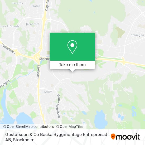 Gustafsson & Co Backa Byggmontage Entreprenad AB map