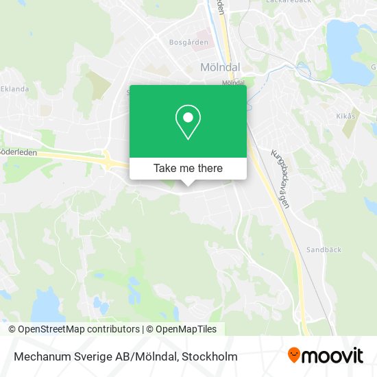 Mechanum Sverige AB/Mölndal map