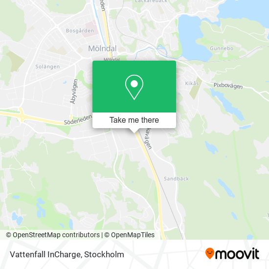 Vattenfall InCharge map