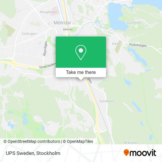 UPS Sweden map