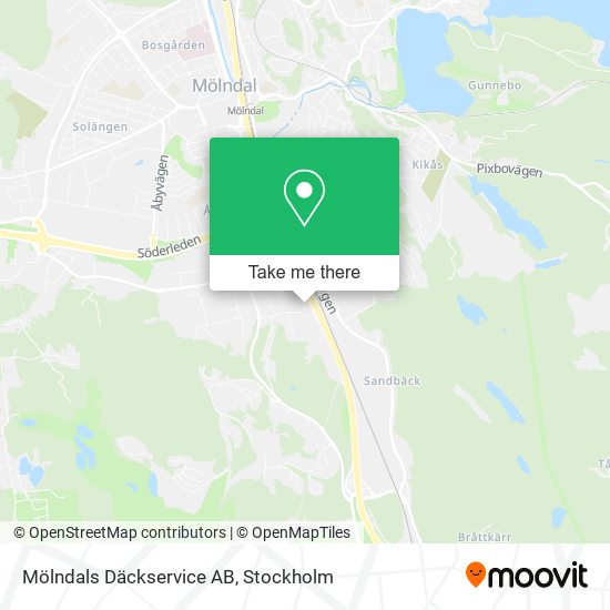 Mölndals Däckservice AB map