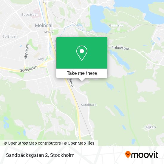 Sandbäcksgatan 2 map