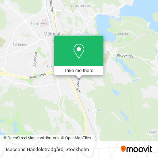 Isacsons Handelsträdgård map